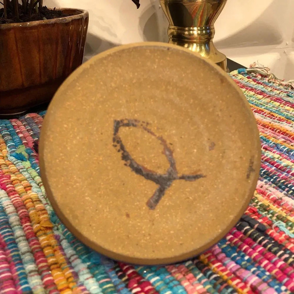 Handmade Purple Glaze Pottery Bud Vase - Picture 7 of 8